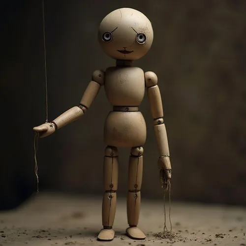 automata,a voodoo doll,marionette,string puppet,danbo,wooden doll,Photography,General,Fantasy