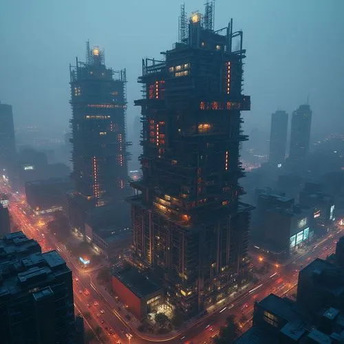 shanghai,guangzhou,metropolis,the skyscraper,heavy construction,skyscraper,ctbuh,under construction,urban towers,kowloon,bladerunner,high-rise building,chengdu,skyscrapers,skyscraping,steel tower,chongqing,high rises,constructorul,highrises,Photography,General,Realistic