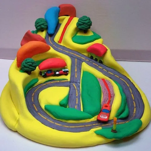 scalextric,interlagos,carreteras,roadbuilding,motor skills toy,raceway,Unique,3D,Clay