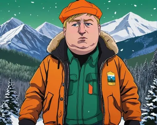 mountain fink,eskimo,skier,ski,parka,slopes,propane,montana,aspen,keslowski,denali,mountain guide,icebear,national parka,vector illustration,vector art,alaska,park ranger,banff,ski helmet,Art,Artistic Painting,Artistic Painting 05