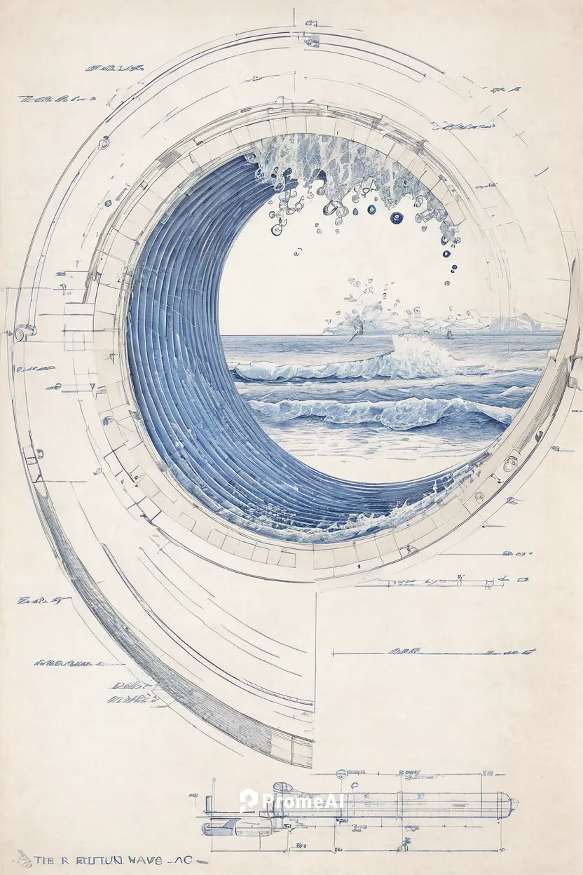 The Return Wave Painting  - The Return Wave Fine Art Print,klaus rinke's time field,sheet of music,voyager golden record,planisphere,music notations,gramophone record,soundwaves,music sheets,japanese 