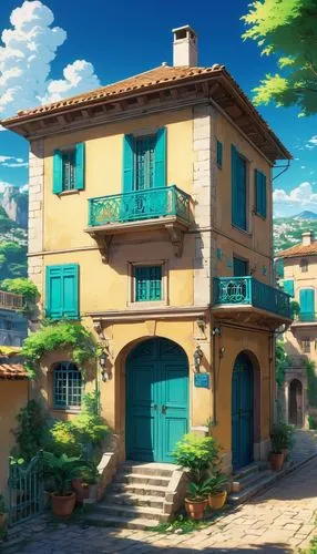 ouranoupoli,tuscan,zagaria,machico,casabella,rouran,volterra,yazaki,ghibli,apartment house,houses clipart,toscana,provencal,provence,beautiful home,toscane,italy,lombardy,prefecture,dreamhouse,Illustration,Japanese style,Japanese Style 03