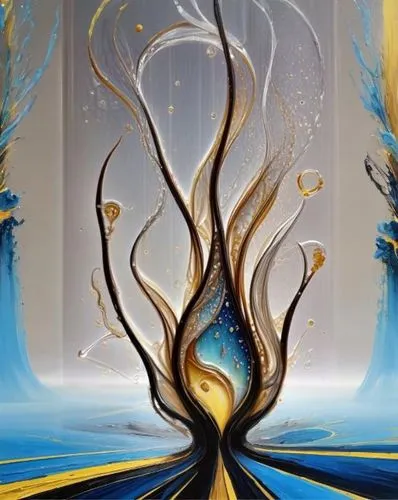 solar plexus chakra,flow of time,gold foil tree of life,fractals art,background abstract,fractal art,golden root,fluid flow,yellow and blue,apophysis,fractal environment,award background,sailing blue yellow,fractalius,gold foil art,yellow background,abstract artwork,fluid,wind edge,tree of life