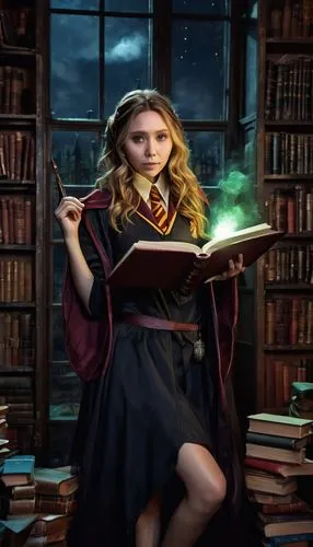 hermione,librarian,gryffindor,spellbook,jkr,wizardly,Conceptual Art,Fantasy,Fantasy 10