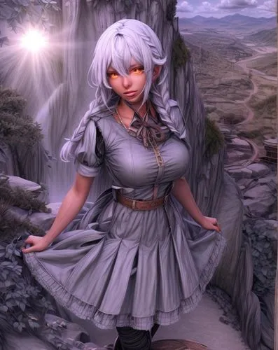 meteora,mabinogi,inuyasha,fubuki,riven,atua,yagyu,korana,momiji,tiber riven,ororo,kula,tera,fantasy picture,nier,sachiko,ayane,shimei,kerli,silver rain