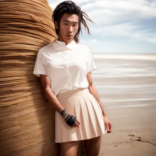 beach background,white skirt,skirt,girl on the dune,janome chow,asian woman,han thom,skort,female model,fashion shoot,phuquy,anemone honorine jobert,portrait photography,asian girl,xuan lian,kaew chao chom,conceptual photography,see-through clothing,japanese woman,vietnamese woman