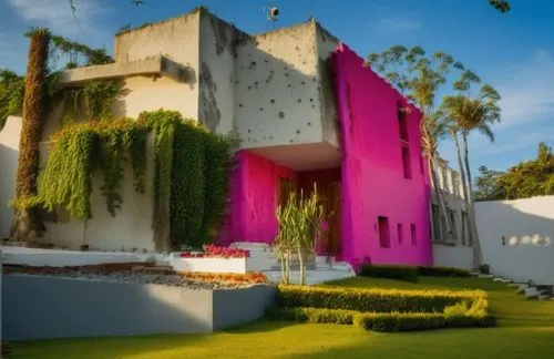 mahdavi,mcnay,cube house,oaxtepec,beverly hills hotel,depero,tlahuitoltepec,vanderpump,corbu,trousdale,sottsass,model house,pink squares,dreamhouse,corbusier,majorelle,cuernavaca,dunes house,casita,magenta,Photography,General,Realistic