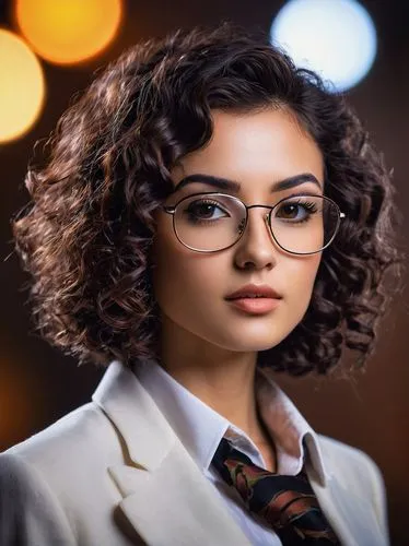 Profile picture generator AI, beautiful detailed eyes, various hairstyles (long curly brown hair, short black bob, blonde ponytail), different glasses (round, square, aviator), light makeup (natural, 