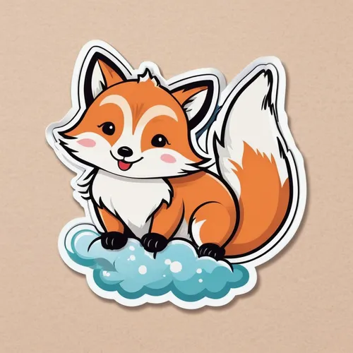 cute fox,adorable fox,little fox,a fox,clipart sticker,animal stickers,sticker,fox in the rain,child fox,fox,garden-fox tail,firefox,growth icon,stickers,redfox,foxface fish,red fox,k badge,tails,p badge,Unique,Design,Sticker