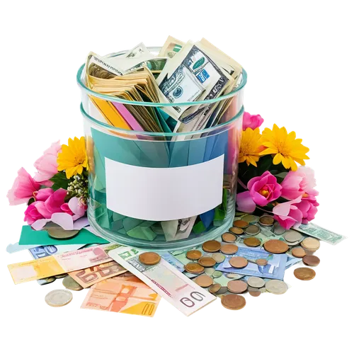 savings box,moneybox,pot of gold background,spring pot drive,flowers in basket,hamper,grow money,lolly jar,piggybank,flower pot,hatbox,flower basket,wastebaskets,banknotes,flowers png,gift package,honey jar,affiliate marketing,recyclebank,kids cash register,Illustration,Retro,Retro 14