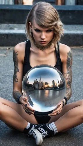 crystal ball-photography,crystal ball,handpan,parabolic mirror,looking glass,glass sphere,lensball,reflective,girl with speech bubble,magic mirror,magnifying glass,exterior mirror,outside mirror,magnifying lens,mirror reflection,magnify glass,lens reflection,self-reflection,glass ball,reflector,Photography,General,Realistic