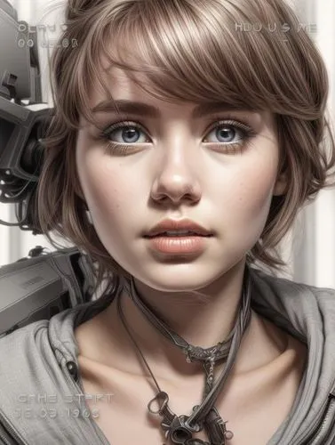 katniss,world digital painting,sci fiction illustration,cyborg,digital painting,girl drawing,girl portrait,girl with gun,vector girl,digital art,cybernetics,digital artwork,illustrator,humanoid,photo painting,girl with a gun,ai,fantasy portrait,child girl,cg artwork