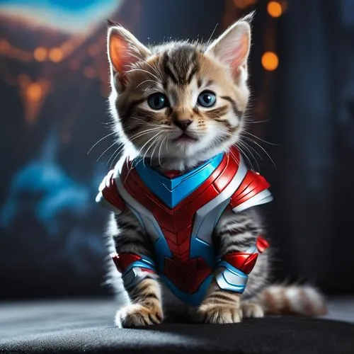 supercat,tabby kitten,cat warrior,kittani,kitterman,catman,captain marvel,ultraman,cartoon cat,tabby cat,whiskas,kitten,captain america,captain american,mogwai,cat image,thunderpuss,cute cat,ginger kitten,worldcat,Photography,General,Fantasy