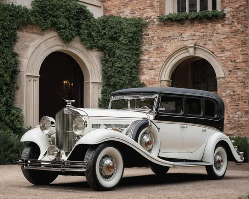 Set the stage for an elegant ballroom event in the roaring 1930s, with a Ruxton Model C parked outside as a symbol of sophistication.,horch 853 a,rolls-royce silver ghost,horch 853,1935 chrysler imper