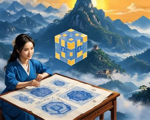 magic cube,cubes games,chinese background,chess cube,settlers of catan,yuan,cube background,ball fortune tellers,chinese icons,cube sea,yuanyang,chinese art,fortune teller,fortune telling,mahjong,game illustration,alipay,oriental painting,chinese screen,skyflower,Unique,Design,Blueprint