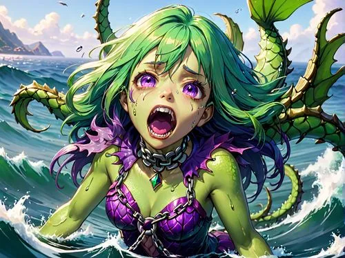 medusa gorgon,medusa,lum,gumi,scylla,vulnificus,Anime,Anime,General