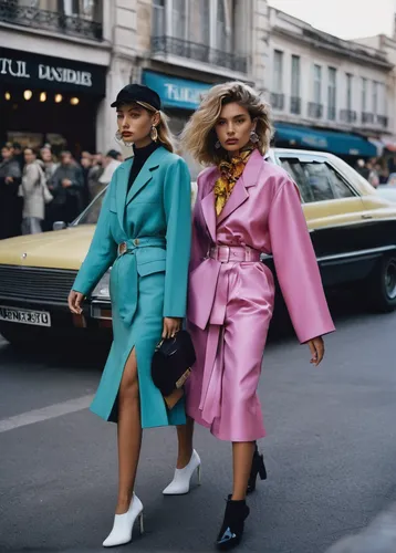 Explore the fashion trends of influencers in a dynamic photo essay for Dazed Digital's style section.,vintage fashion,paris shops,retro women,fashion street,paris,80s,retro eighties,shopping icons,the