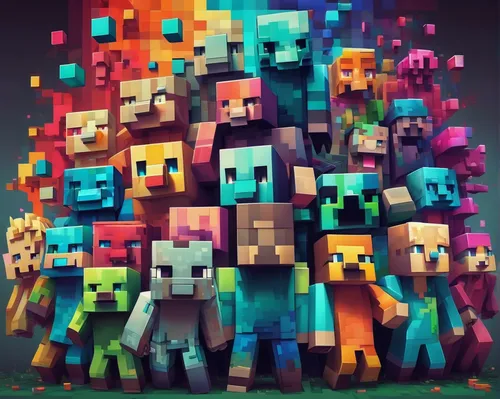 villagers,colorful tree of life,animal tower,cubes,minecraft,stacked animals,birch family,fox stacked animals,pixel cube,cube love,elm family,edit icon,blocks,wooden cubes,fallen colorful,cubic,cubix,cube background,stick children,hollow blocks,Conceptual Art,Fantasy,Fantasy 01