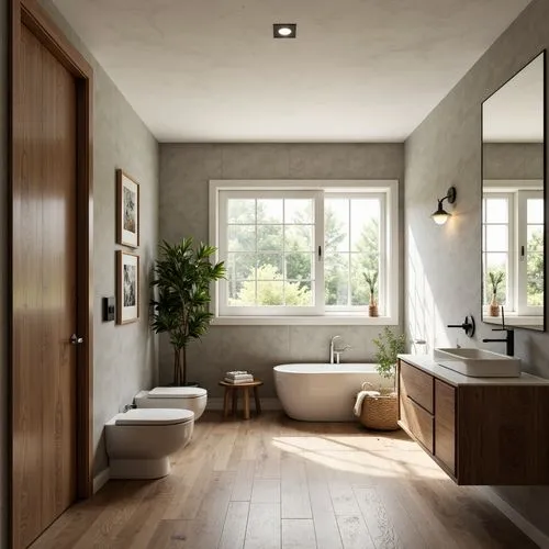 modern minimalist bathroom,bath room,luxury bathroom,limewood,bathtub,bathroom