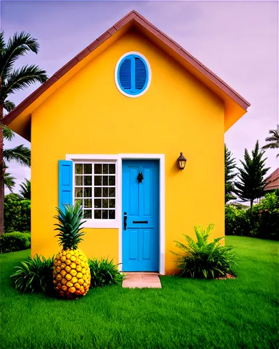 house pineapple,tropical house,houses clipart,little house,small house,house of sponge bob,miniature house,house insurance,home door,house painting,blue door,florida home,ananas,exterior decoration,house shape,fairy door,home ownership,aa,homeownership,beachhouse,Illustration,Paper based,Paper Based 10