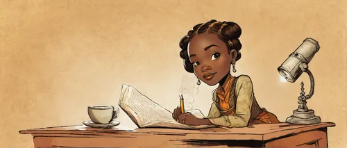 girl studying,book illustration,caricaturist,little girl reading,writing or drawing device,the girl studies press,seamstress,vintage illustration,sci fiction illustration,girl at the computer,tiana,coffee tea illustration,writing desk,digitizing ebook,illustrator,typewriting,writing-book,african american woman,tassili n'ajjer,bookkeeper,Illustration,Children,Children 04