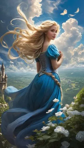 fantasy picture,eilonwy,rapunzel,fantasia,galadriel,cinderella,Conceptual Art,Fantasy,Fantasy 11