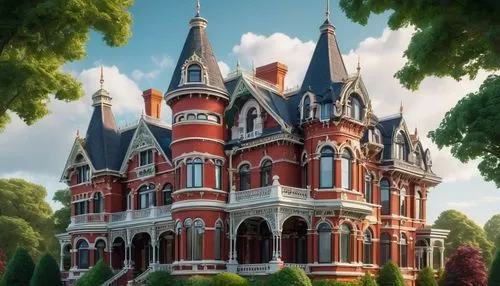 victorian house,fairy tale castle,fairytale castle,victorian,old victorian,victoriana,castlelike,maplecroft,woodburn,muskau,beautiful buildings,brownstones,castle of the corvin,castle,sylvania,briarcliff,disney castle,chateau,turreted,victorians,Conceptual Art,Sci-Fi,Sci-Fi 03