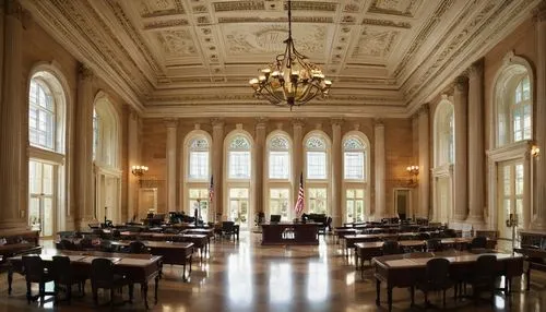 reading room,lecture hall,hall,lecture room,study room,parlor,refectory,ballroom,interior view,treasure hall,library,foyer,board room,the interior of the,courtroom,us supreme court building,athenaeum,peristyle,seating area,cochere,Unique,3D,Toy