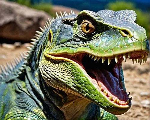 green iguana,cyclura,synapsid,iguanidae,iguana,gatorland,cyclura nubila,basiliscus,hypsodont,dicynodon,coelurosaurian,dicynodonts,coelurus,esdraelon,hypsilophodon,albertosaurus,ring-tailed iguana,phytosaurs,titanosaurian,dromaeosaurid,Photography,General,Realistic