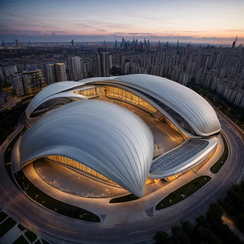 futuristic art museum,futuristic architecture,musical dome,chinese architecture,dalian,opera house,stadium falcon,calatrava,tempodrom,hongdan center,concert venue,beijing,tianjin,concert hall,oval for