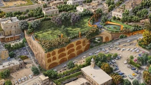 genesis land in jerusalem,palatine hill,jerash,jerusalem,first may jerash,isfahan city,alhambra,arch of constantine and colosseum,alcazar of seville,bukhara,el jem,karnak,trajan's forum,park güell,aix