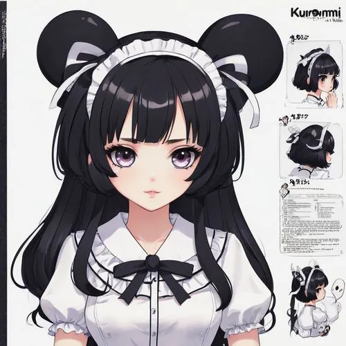 kawaii panda emoji,kawaii panda,white and black color,maid,white and black,kotobukiya,nurse uniform,cat ears,anime japanese clothing,butterfly white,honmei choco,anime girl,headset profile,kumamoto,hair ribbon,kawaii,nico,long-haired hihuahua,black and white pattern,white cosmos,Unique,Design,Character Design