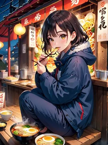 izakaya,yakitori,udon,takoyaki,mid-autumn festival,jiaozi,spring festival,japanese cuisine,yakiniku,feast noodles,tempura,stinky tofu,ramen,okonomiyaki,xiaolongbao,dumplings,gyoza,street food,yaki udon,kimono,Anime,Anime,General