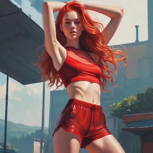 asuka langley soryu,fiery,lina,red,nari,rosso,cebu red,redhair,cocola,pushkina,hyuna,red summer,red head,scarlet witch,bright red,elektra,red hair,reddest,superhot,redhot,Conceptual Art,Fantasy,Fantasy 32