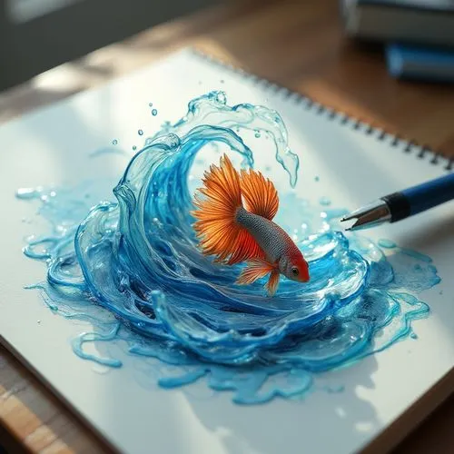 3d art,flower art,glass painting,water flower,splashtop,paper art,Photography,General,Realistic