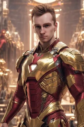 man, red, gold,the avengers movie is in progress and it looks like it has a serious facial expression,barkov,akinfeev,grigorenko,herminator,capitanich,vermaelen,Photography,Realistic