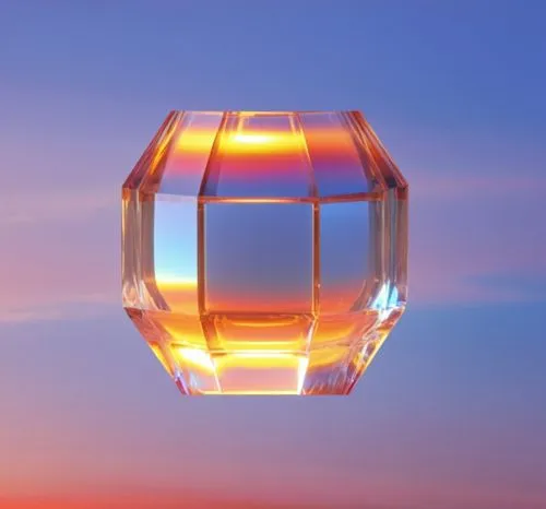 透明，通透感,an image of a glass object with a sky in the background,glass sphere,ball cube,glass ball,hypercube,glass orb,cube surface,Photography,General,Realistic