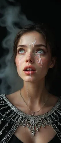 girl smoke cigarette,exhalation,mystical portrait of a girl,smoking girl,self hypnosis,fibromyalgia,dysthymia,vaporization,evocation,dissociation,depersonalization,mutism,angel's tears,image manipulation,anosmia,dissolving,humidification,exhalations,unseeing,odours