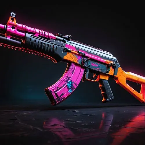 pink vector,assault rifle,the pink panter,carbine,the pink panther,water gun,alien weapon,dissipator,neon arrows,pistol,black light,pink double,magenta,vector,garish,neon,m4a4,vector design,pink panther,neon candies,Illustration,Black and White,Black and White 01