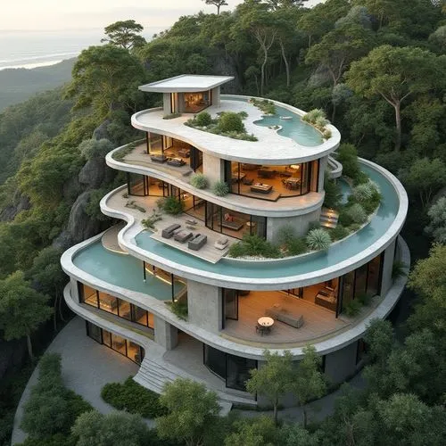 tree house,modern architecture,futuristic architecture,forest house,treehouse,dreamhouse