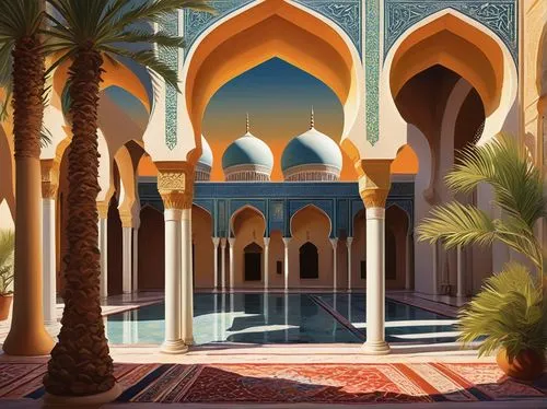 la kasbah,karakas,kasbah,mihrab,riad,mosques,alhambra,marrakesh,hrab,king abdullah i mosque,mosque,islamic architectural,andalus,agrabah,deruta,archways,alabaster mosque,grand mosque,marrakech,arcaded,Art,Artistic Painting,Artistic Painting 41