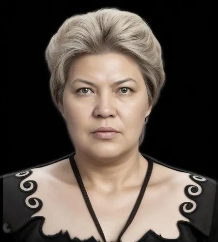 a portrait of an older lady wearing an interesting dress,netrebko,paquita,matviyenko,matvienko,ibragimova,matveyeva,Common,Common,Natural