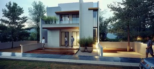 modern house,residential house,modern architecture,cubic house,3d rendering,holiday villa,Photography,General,Realistic