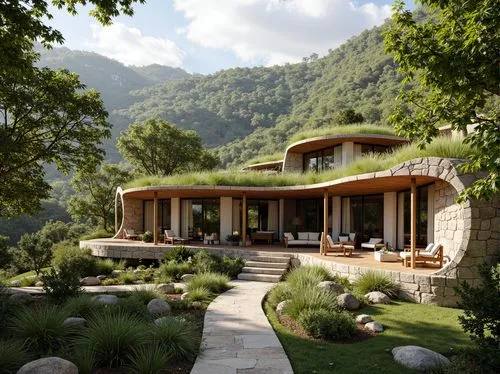 house in the mountains,amanresorts,lefay,house in mountains,chalet,beautiful home,holiday villa,cottars,forest house,landscaped,fallingwater,ecovillages,roof landscape,grass roof,home landscape,luxury property,amoenus,holiday home,garden elevation,tessin