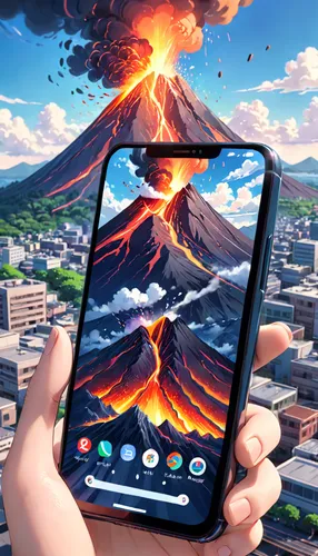 the tablet,tablet,volcanos,mobile tablet,digital tablet,tablets consumer,game illustration,volcanism,volcano,calbuco volcano,tablet pc,mobile video game vector background,tablet computer,holding ipad,volcanic eruption,vesuvius,volcanoes,etna,lava,stratovolcano,Anime,Anime,Realistic