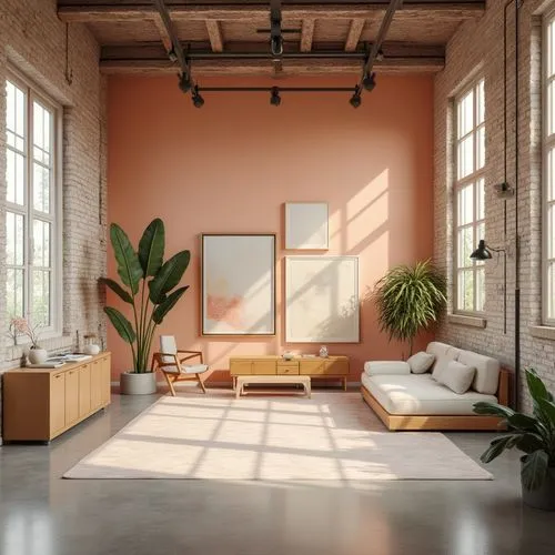 living room,loft,livingroom,an apartment,apartment,modern room,home interior,modern decor,apartment lounge,interior design,sitting room,shared apartment,peach color,modern minimalist lounge,interiors,bedroom,soft furniture,ochre,indoor,bonus room,Photography,General,Realistic