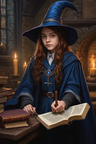 scholar,librarian,magic book,magic grimoire,witch's hat icon,witch's hat,child with a book,witch ban,fantasy portrait,magistrate,merida,mystical portrait of a girl,witch hat,wizard,little girl reading,bookworm,spell,girl studying,celebration of witches,dodge warlock,Conceptual Art,Daily,Daily 23