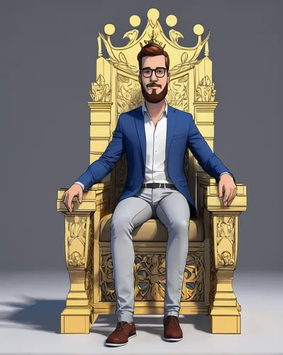 Content King Sitting on Throne,chair png,throne,the throne,new concept arms chair,content is king,crown render,thrones,king ortler,king crown,club chair,sitting on a chair,king caudata,king david,king