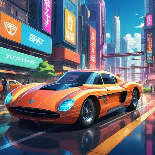 ford gt 2020,3d car wallpaper,deora,zonda,lamborghini diablo,tron,porsche,ford gt,futuristic car,elektrocar,gulf,porsches,autotron,car wallpapers,aperta,autopia,lambo,porsche gt,dash,neon arrows,Illustration,Japanese style,Japanese Style 03