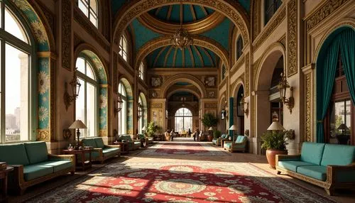 royal interior,sapienza,ornate room,haydarov,hotel lobby,medinah,athenaeum,crown palace,lobby,ballroom,emirates palace hotel,dolmabahce,cochere,the hassan ii mosque,catherine's palace,entrance hall,reading room,corridor,apthorp,boston public library